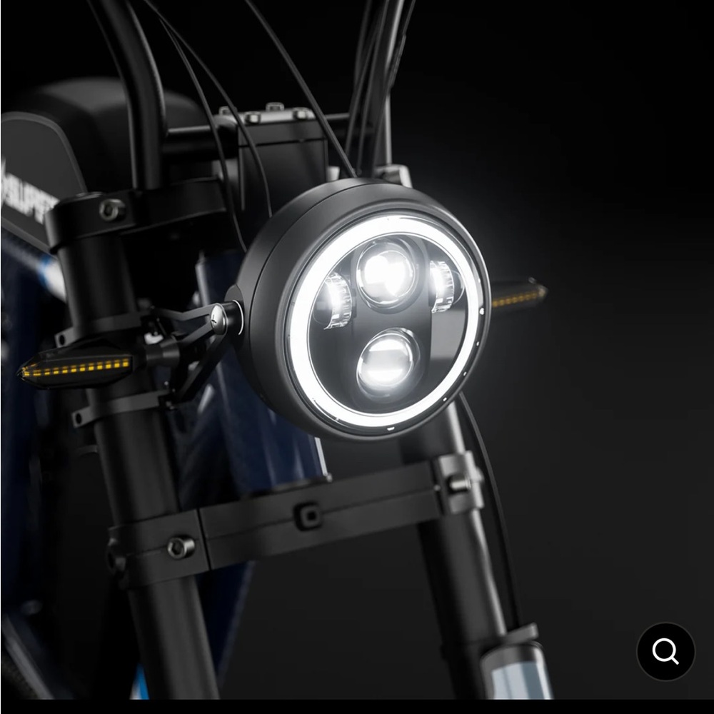 NEW Ev mod halo led headlight for super73 R with turn signals/ horn/ batteries
